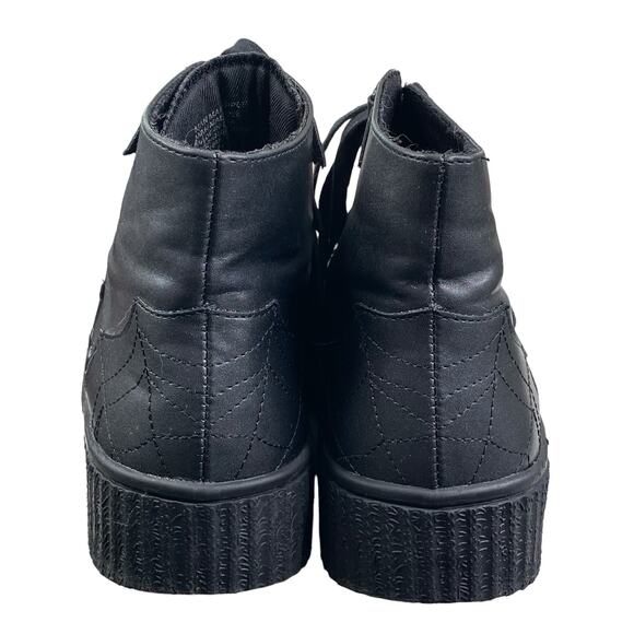 StrangeCvlt Women’s Black Kreeper Lace Up Chelsea 
Boot Size US 10 - Picture 8 of 10